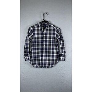 Ralph Lauren Shirt Boys Small 8 Purple‎ Plaid Button Down Long Sleeve Casual